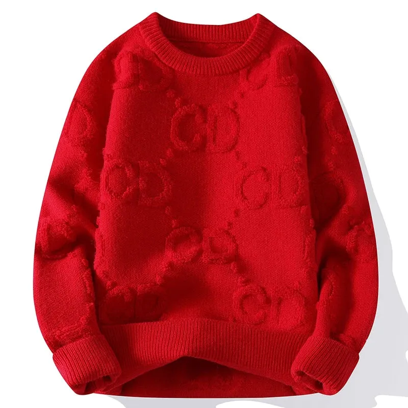 Pull Homme 2023 New Autumn Winter Top Grade Luxury Wool Sweater Men Thick Warm Mens Christmas Jumper Fashion Pullover Sweaters