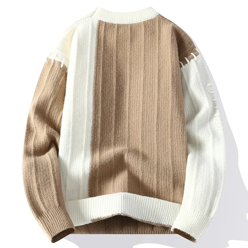 Pull Homme 2024 New Fall Winter High End Thick Warm Knit Sweater Men Korean Harajuku Mens Sweaters Casual Male Christmas Jumper