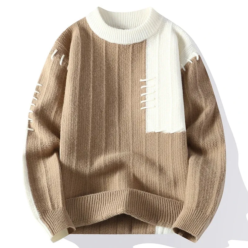 Pull Homme 2024 New Fall Winter High End Thick Warm Knit Sweater Men Korean Harajuku Mens Sweaters Casual Male Christmas Jumper