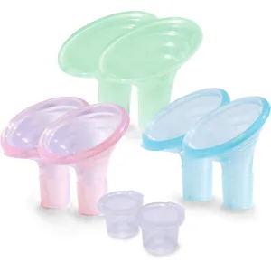 Pumpin' Pal Angled Breast Pump Flanges - Set of 3 - Small (XS, S & M)