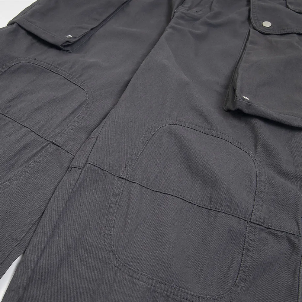 Punk Distressed Overalls Casual Trousers Men
