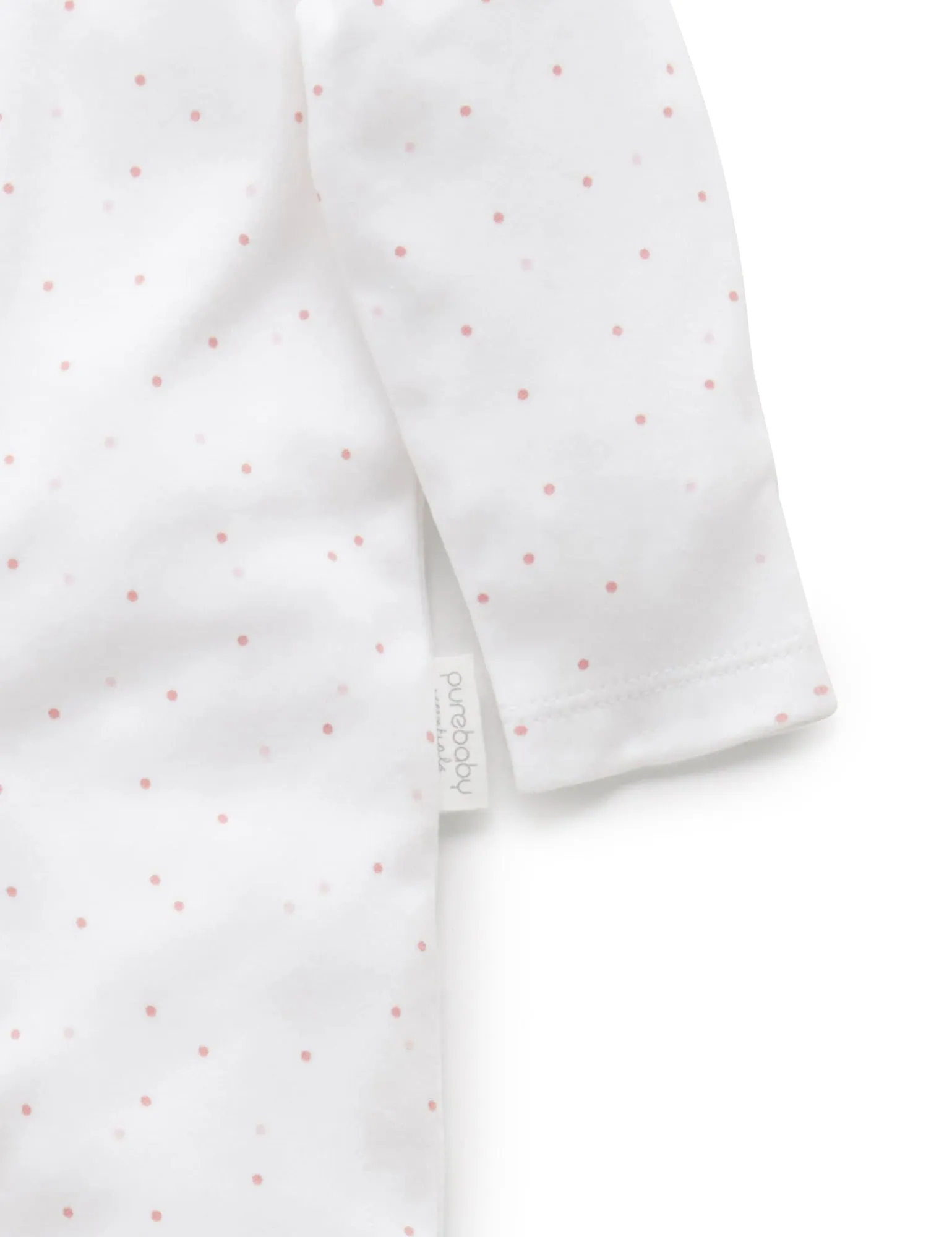 Purebaby Organic 3 Piece Set - Pale Pink Spots
