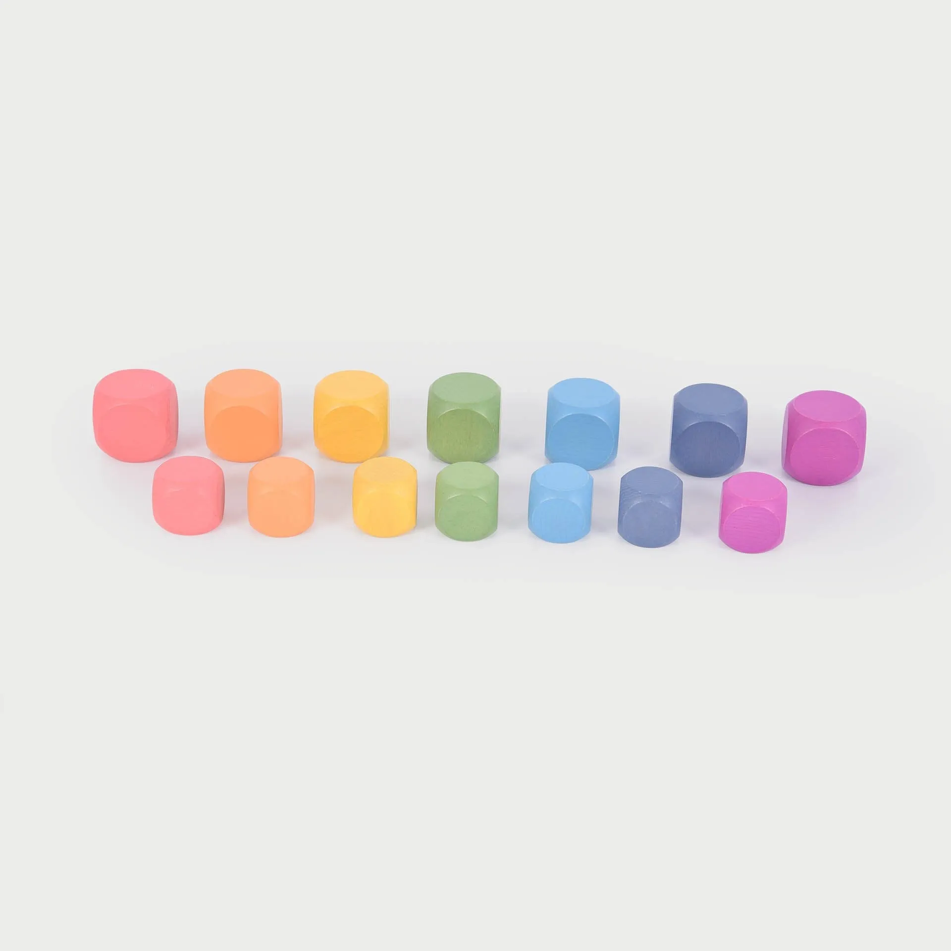 Rainbow Wooden Cube