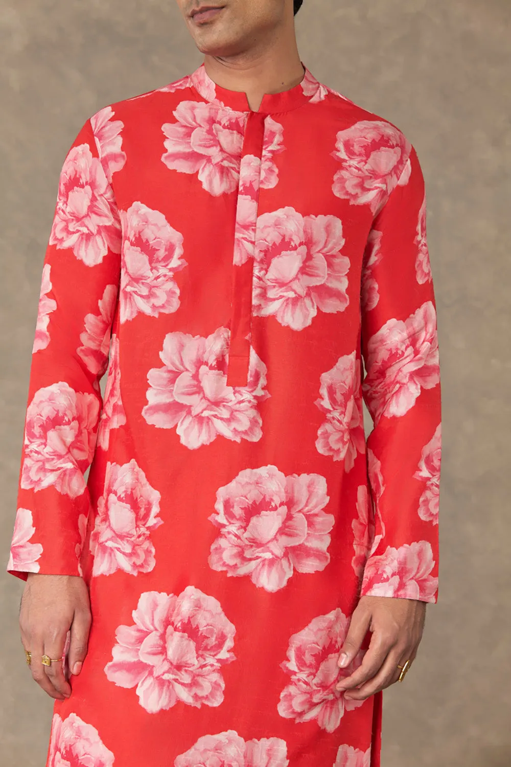 Red Nurvi Sitara Kurta Sets