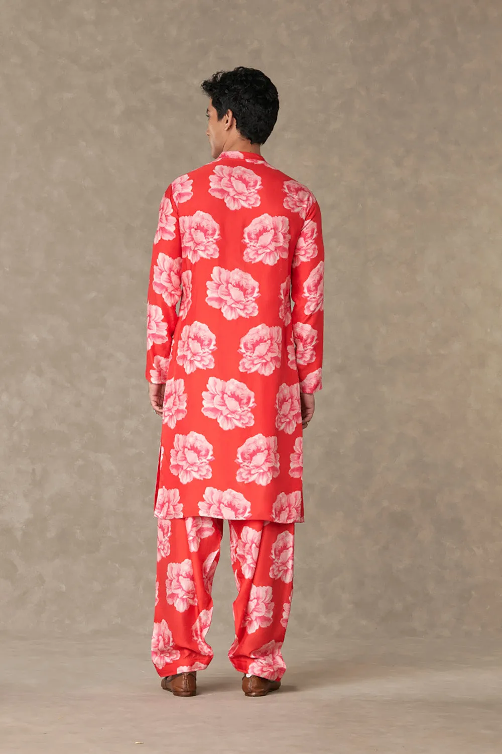 Red Nurvi Sitara Kurta Sets
