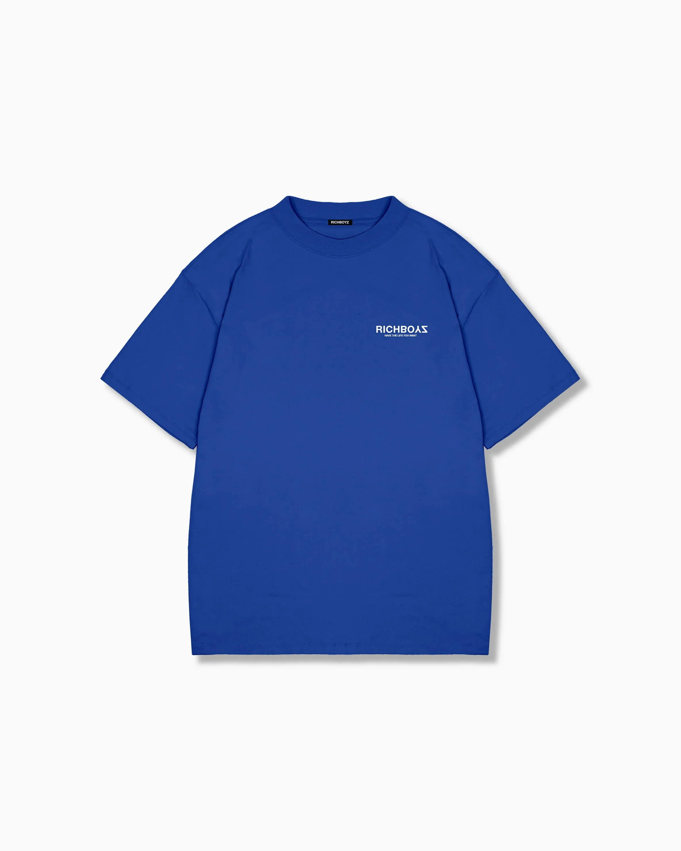 Relaxed Drop Shoulder Tee - Cobalt Blue