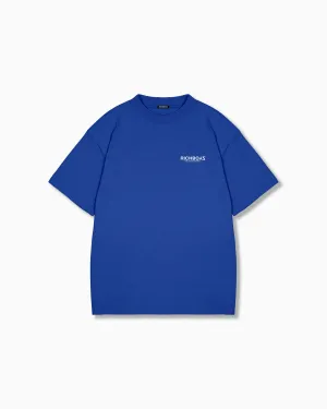 Relaxed Drop Shoulder Tee - Cobalt Blue