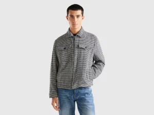 Relaxed Fit Button Down Printed Shacket