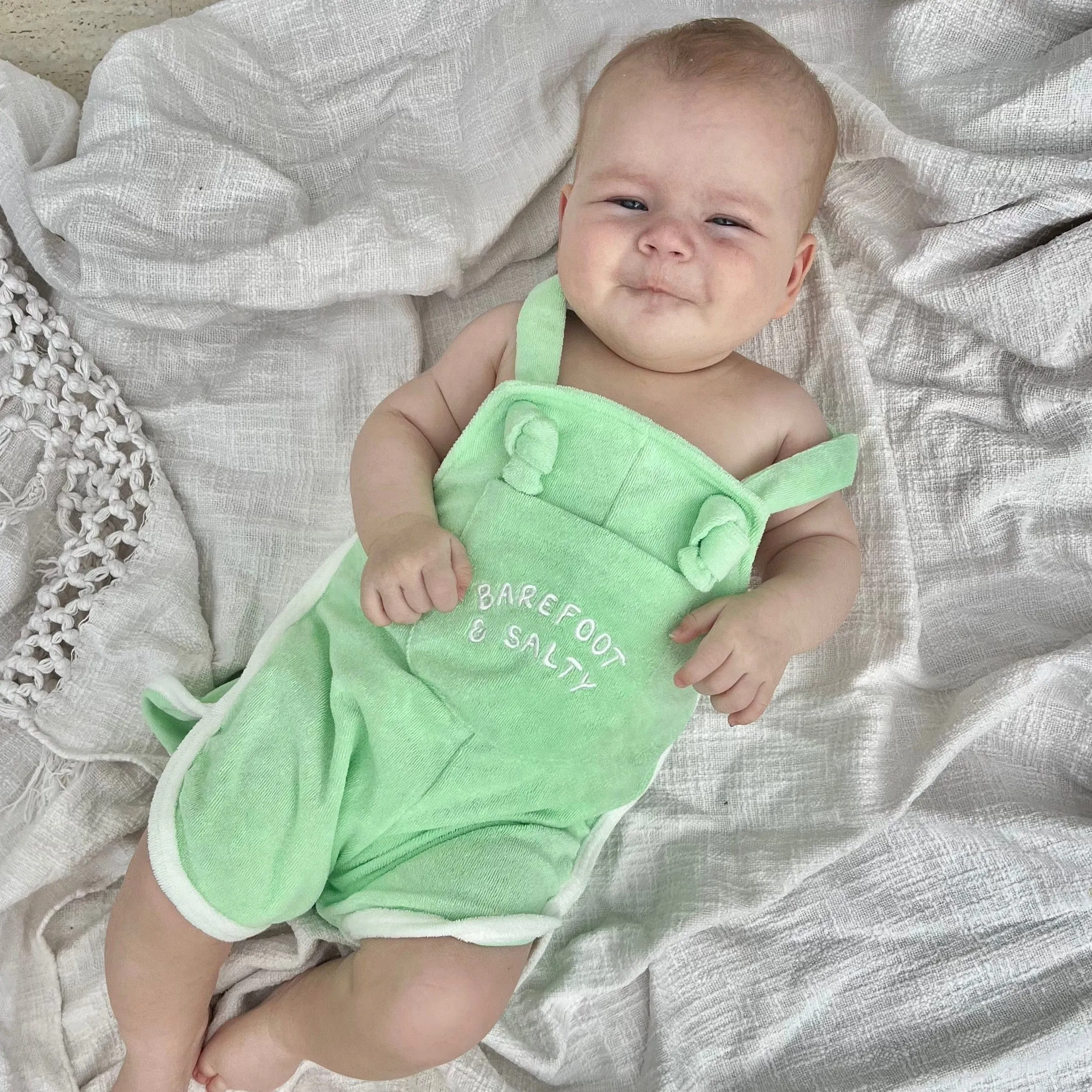 Retro terry overalls