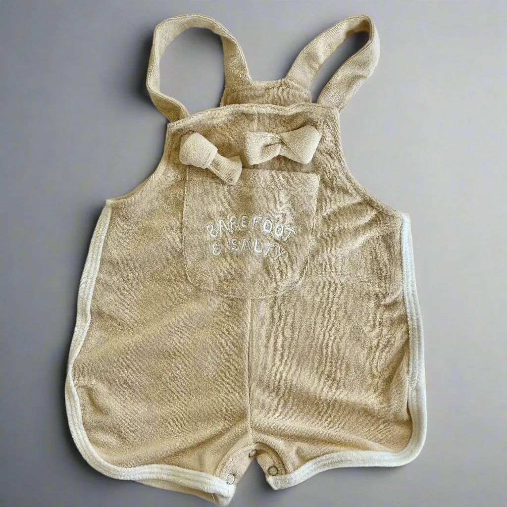 Retro terry overalls