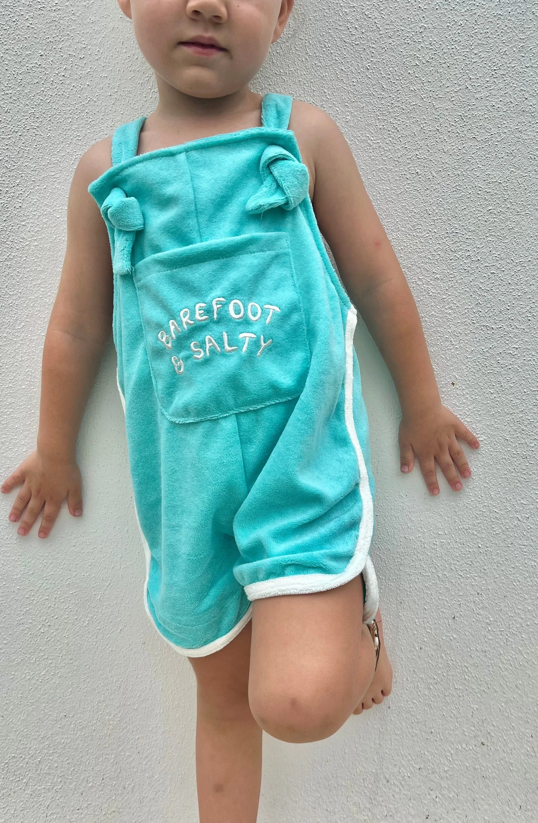 Retro terry overalls