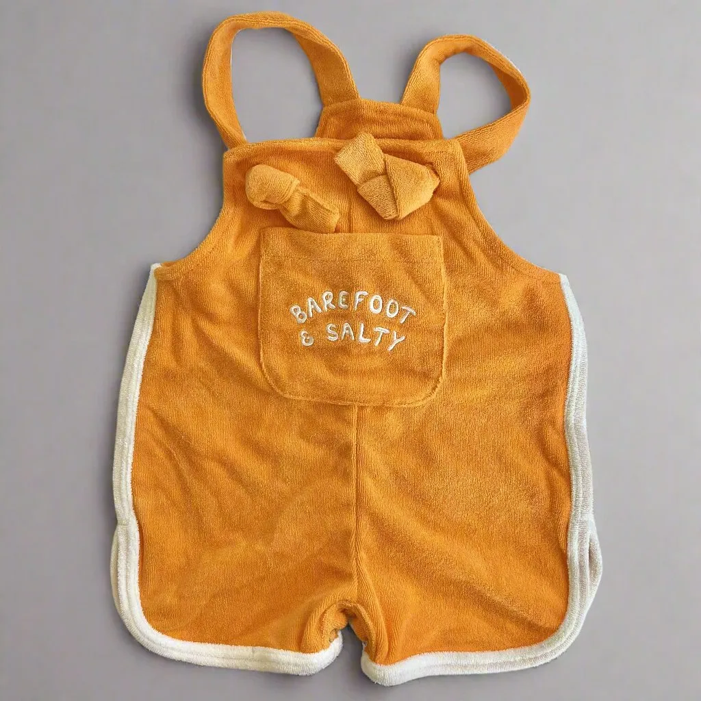 Retro terry overalls