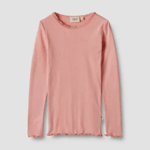 Rib T-Shirt L/S Reese Rosette