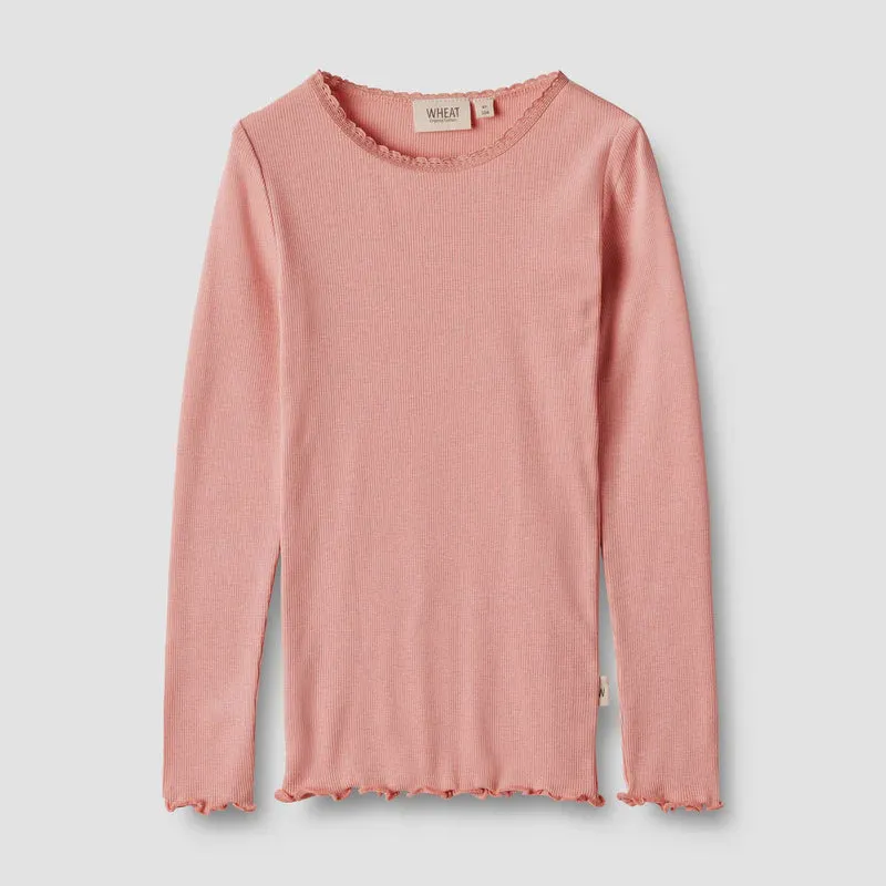 Rib T-Shirt L/S Reese Rosette