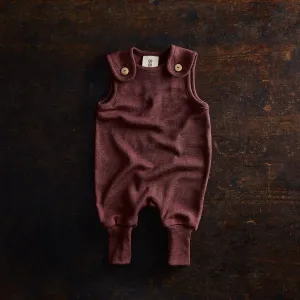 Ruff Baby Romper - Merino Wool & Silk - Fig