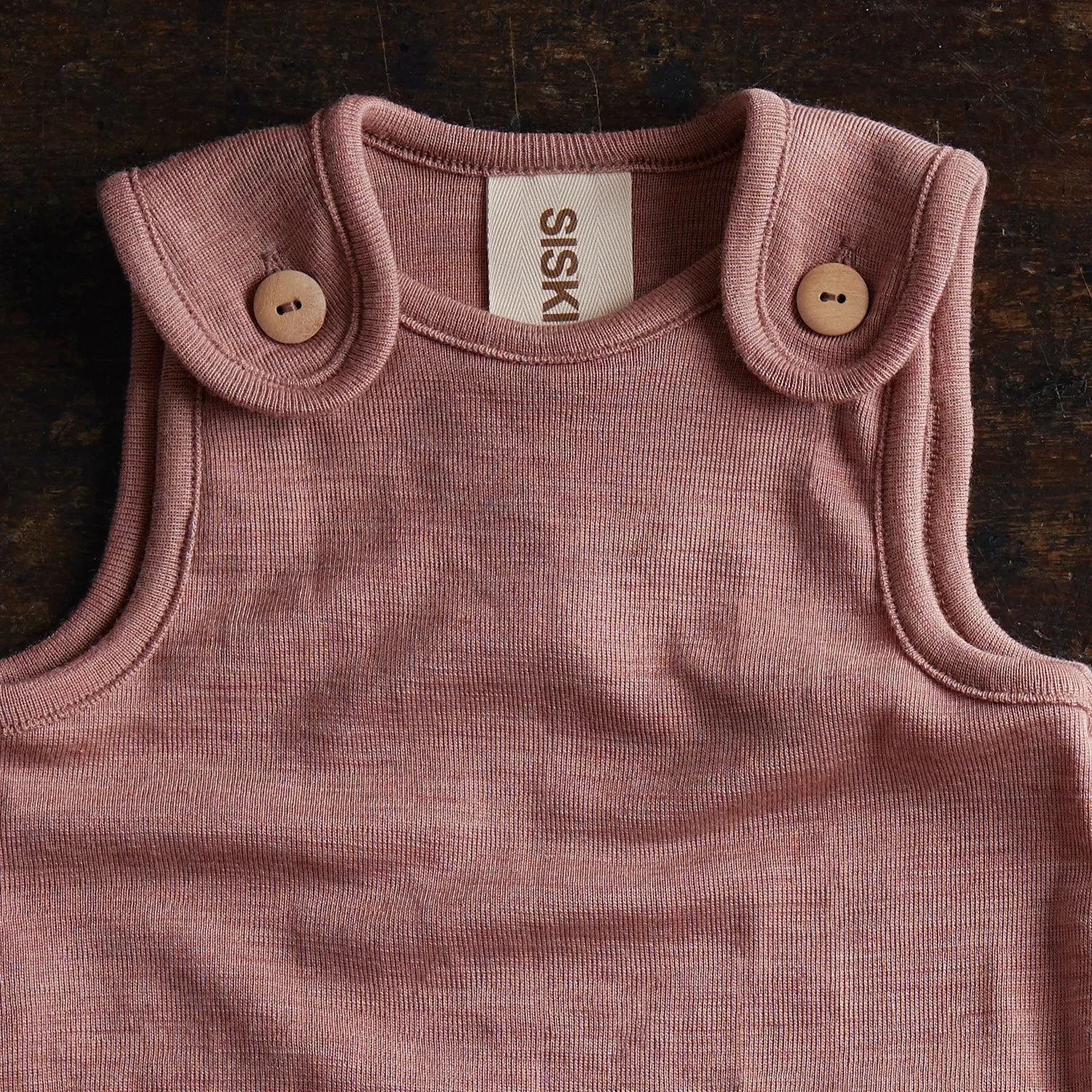Ruff Baby Romper - Merino Wool & Silk - Orchid