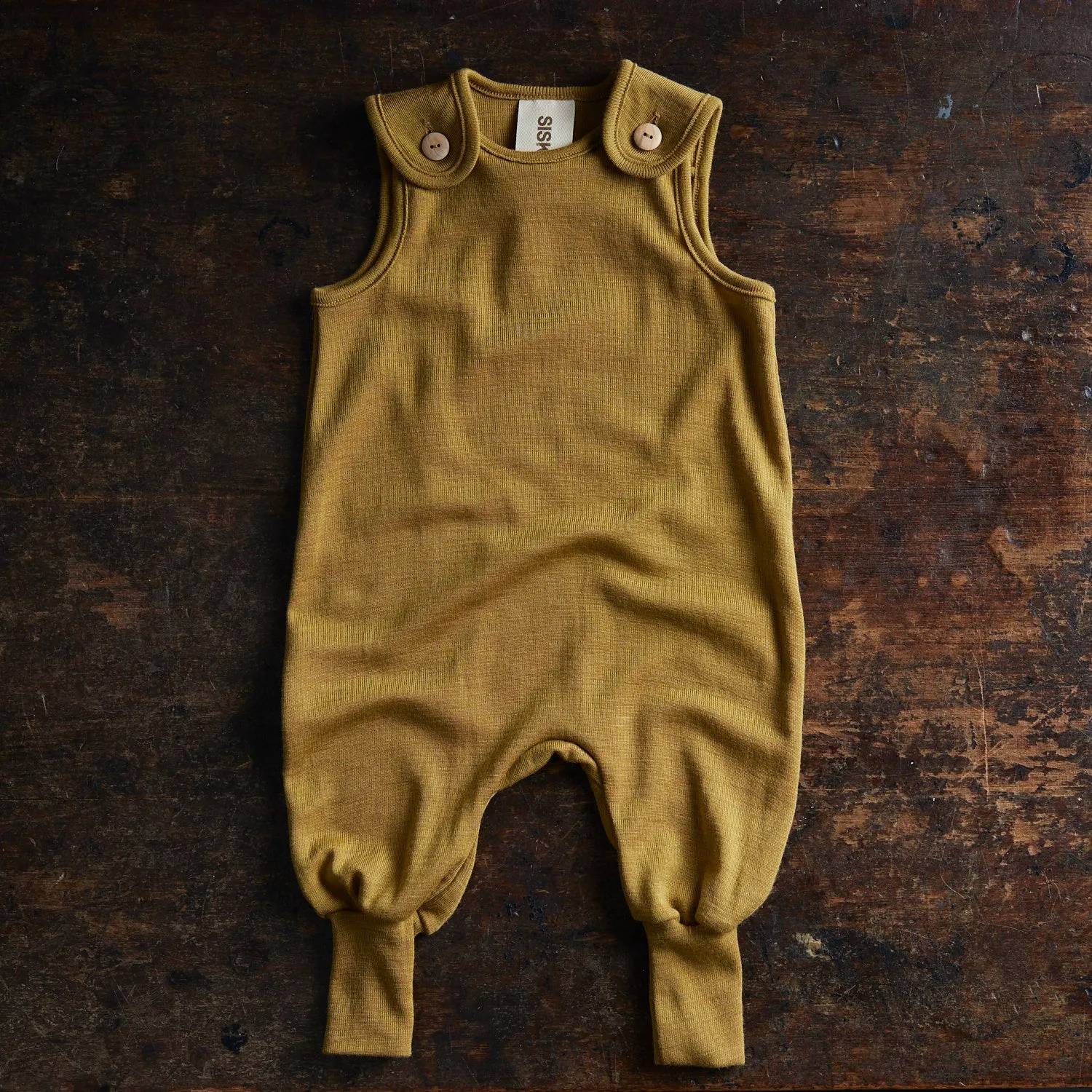 Ruff Baby Romper - Merino Wool & Silk - Pistachio