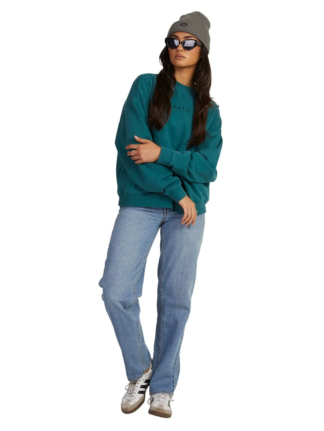 RVCA Ladies Pocket Crew