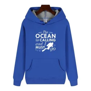 Scuba diving Hoodie for Men | The Ocean Is Calling and I Must Go