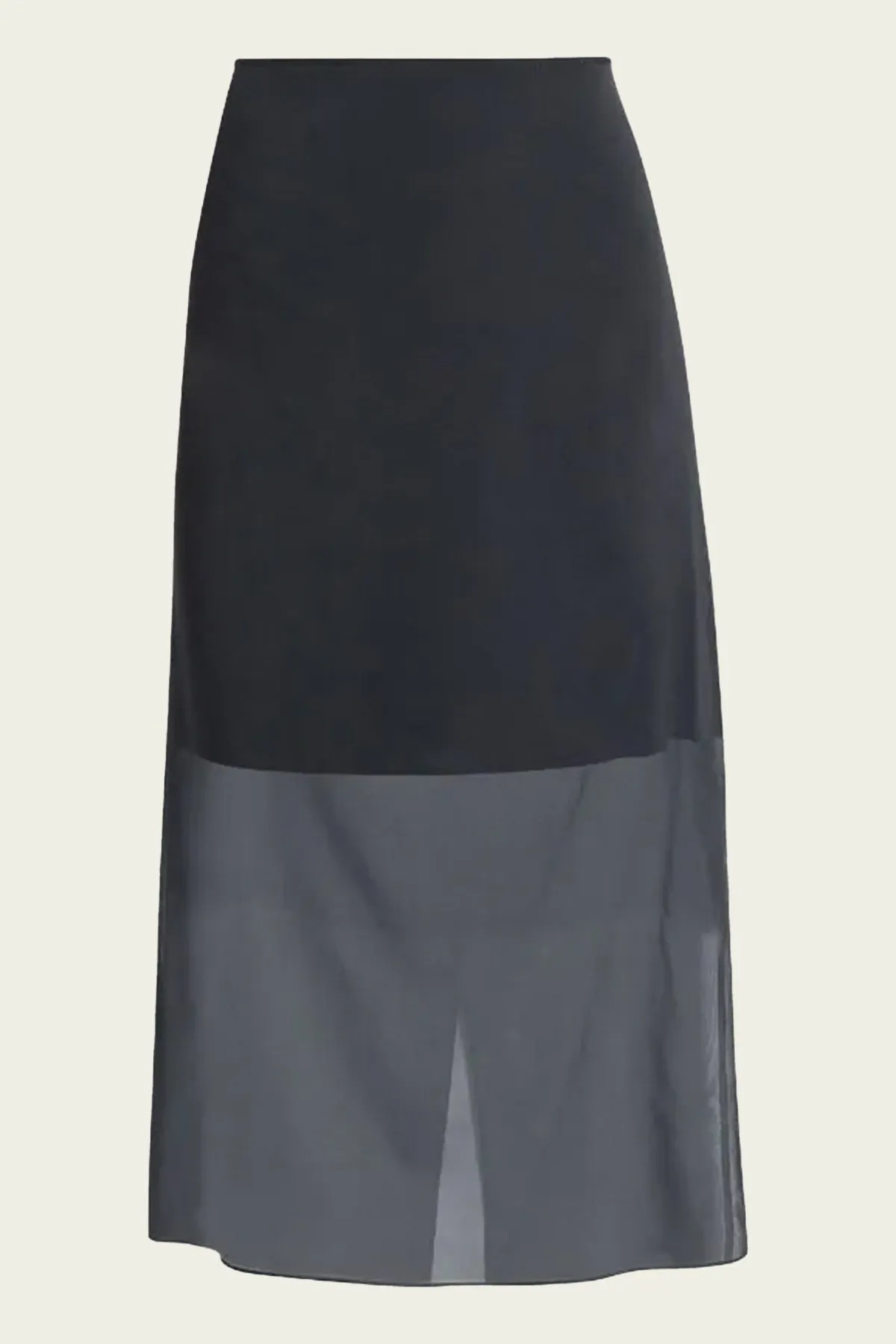 Sheer Slip Skirt in Black