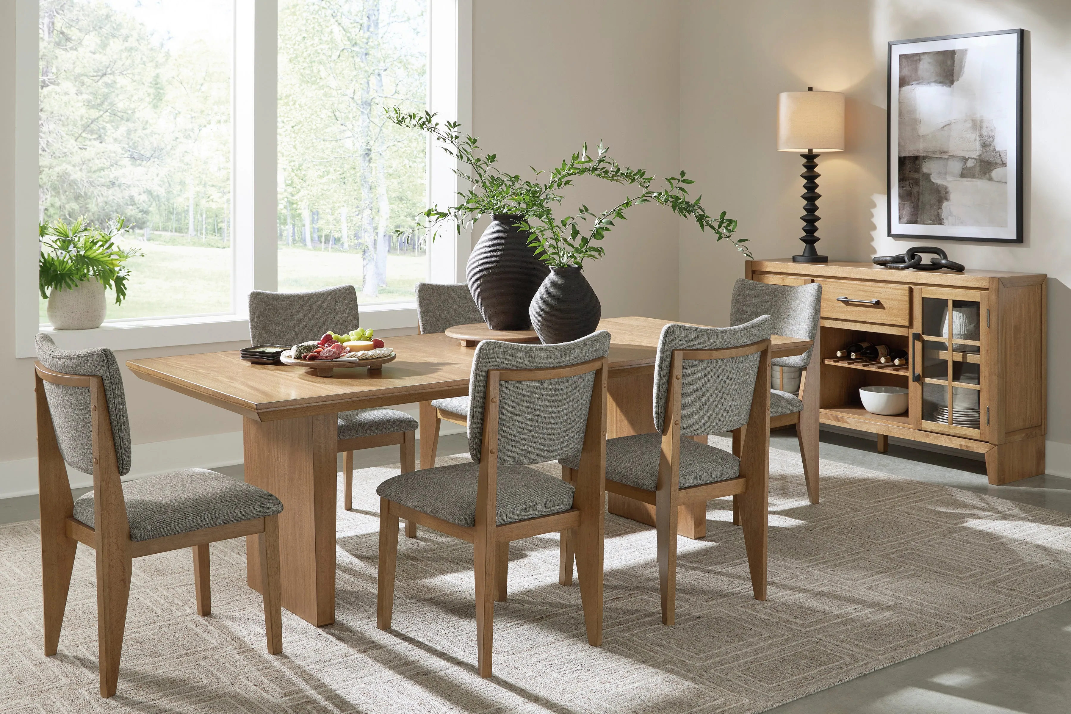 Sherry Extension Table & 6 Side Chairs