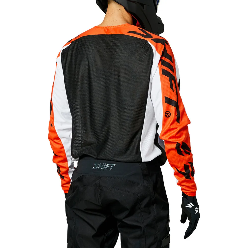 SHIFT WHITE LABEL FADE JERSEY [BLACK/WHITE/ORANGE]