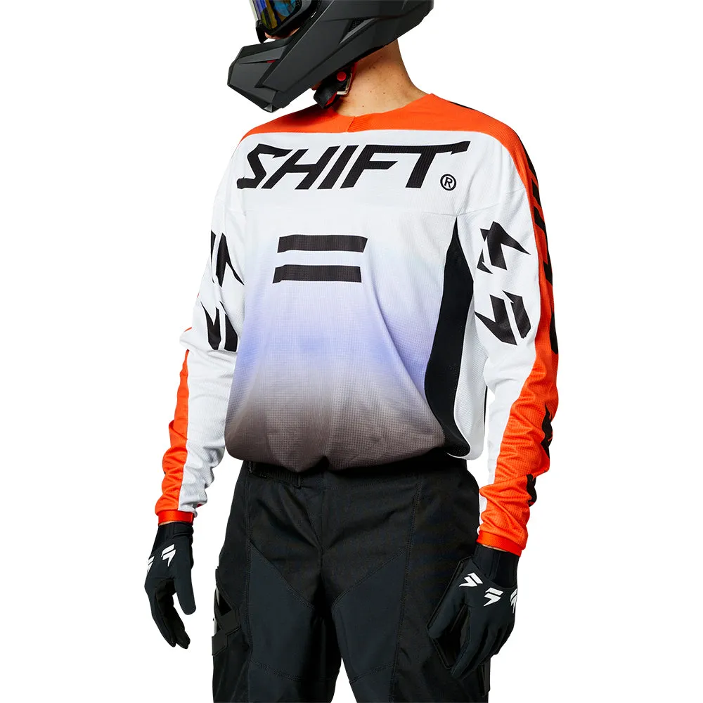 SHIFT WHITE LABEL FADE JERSEY [BLACK/WHITE/ORANGE]