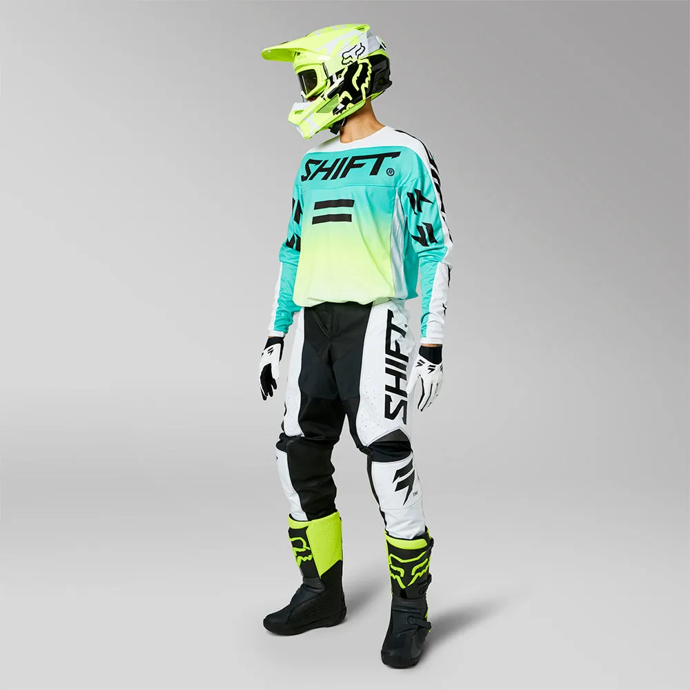 SHIFT WHITE LABEL FADE JERSEY [WHITE/GREEN]