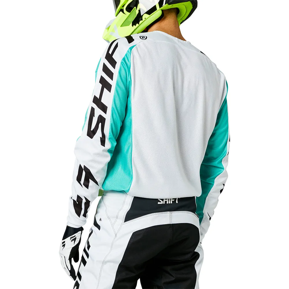 SHIFT WHITE LABEL FADE JERSEY [WHITE/GREEN]