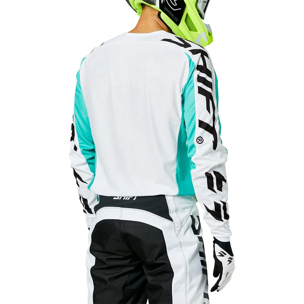 SHIFT WHITE LABEL FADE JERSEY [WHITE/GREEN]