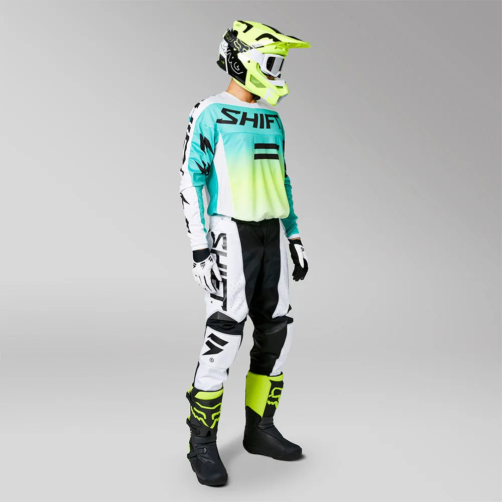 SHIFT WHITE LABEL FADE JERSEY [WHITE/GREEN]