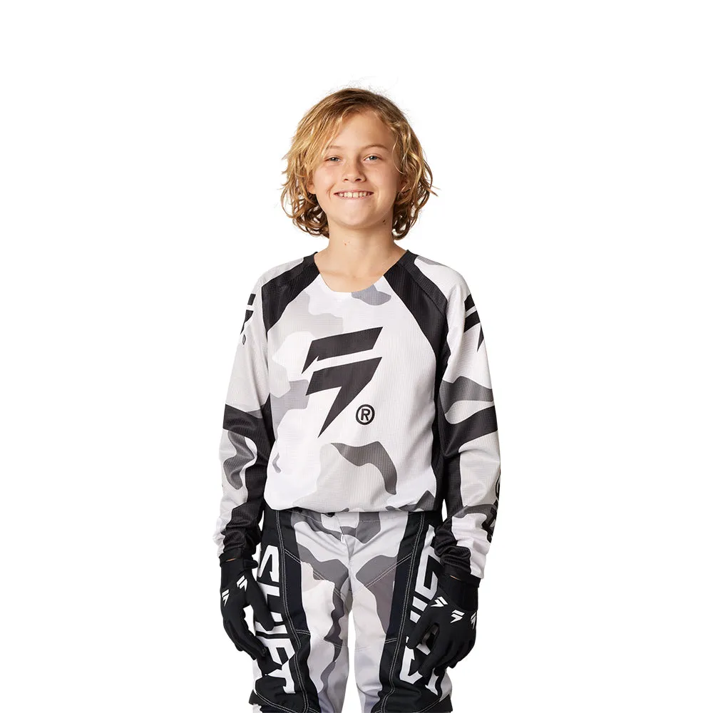SHIFT YOUTH WHITE LABEL JERSEY POSN CAMO [WHITE CAMO]