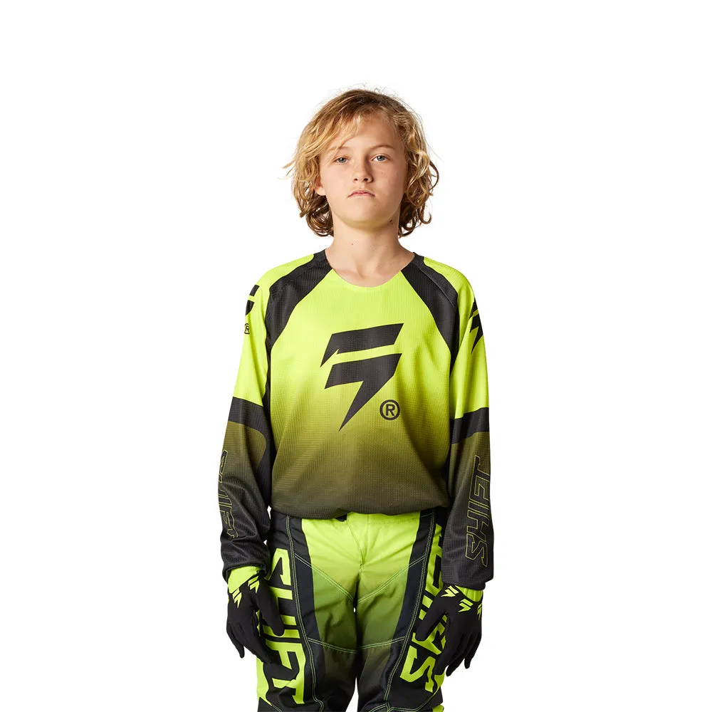 SHIFT YOUTH WHITE LABEL JERSEY POSN [FLO YELLOW]
