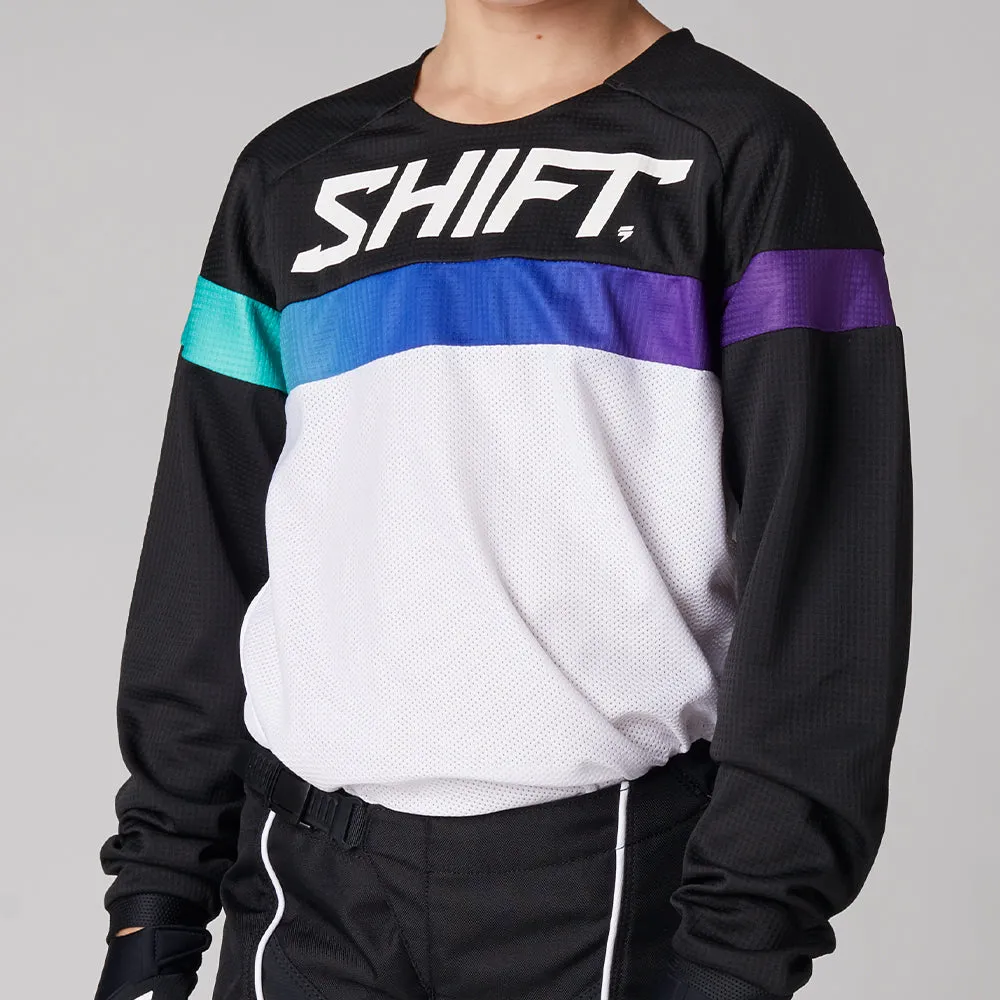 SHIFT YOUTH WHITE LABEL ULTRA JERSEY [WHITE/ULTRAVIOLET]