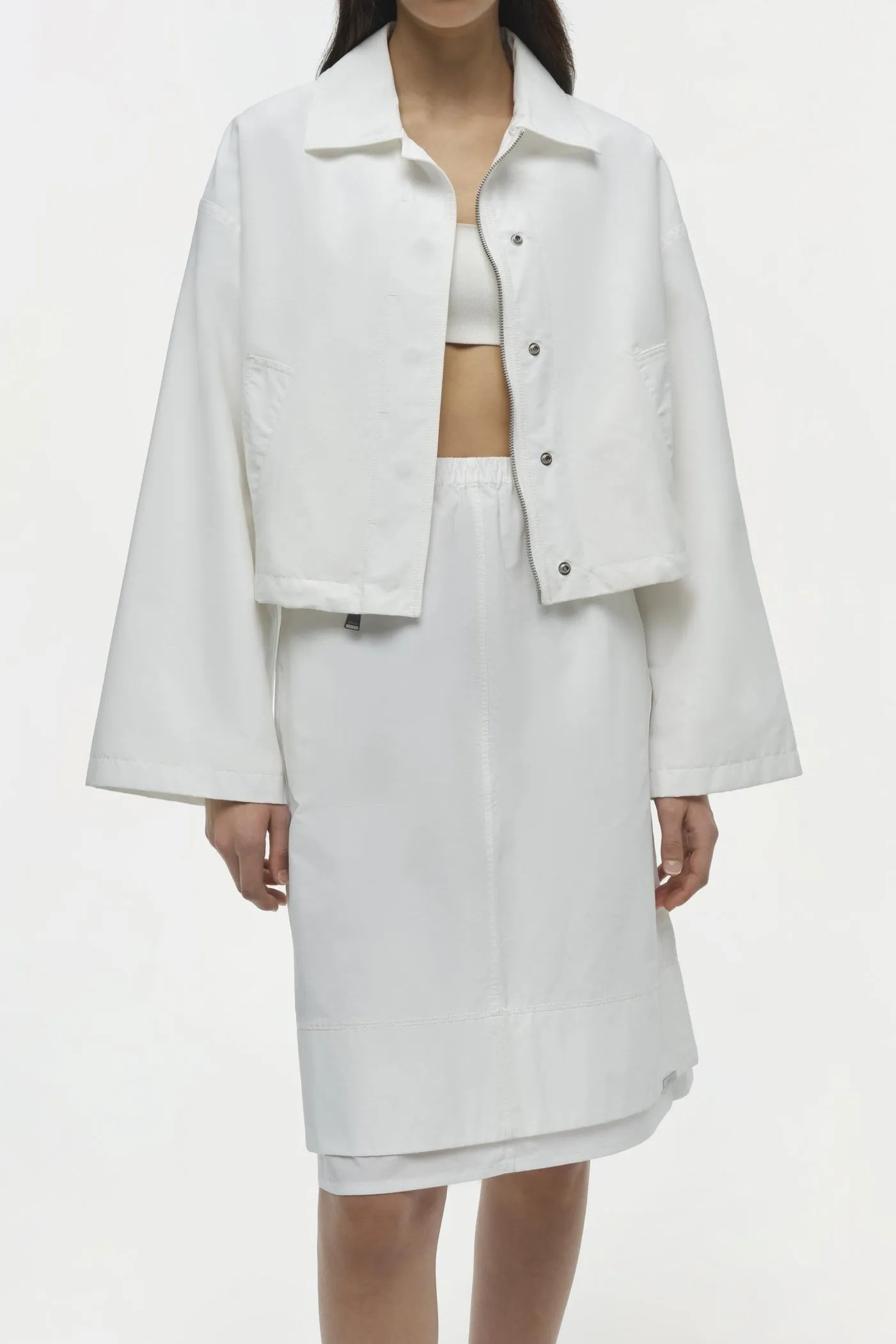 Simkhai Everli Cotton Jacket in White