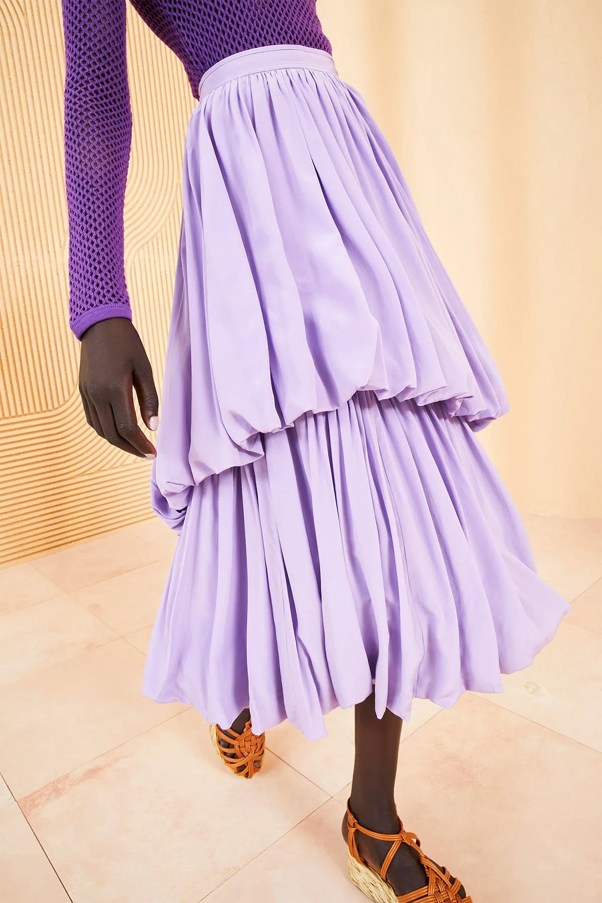 Simone Midi Skirt in Foxglove