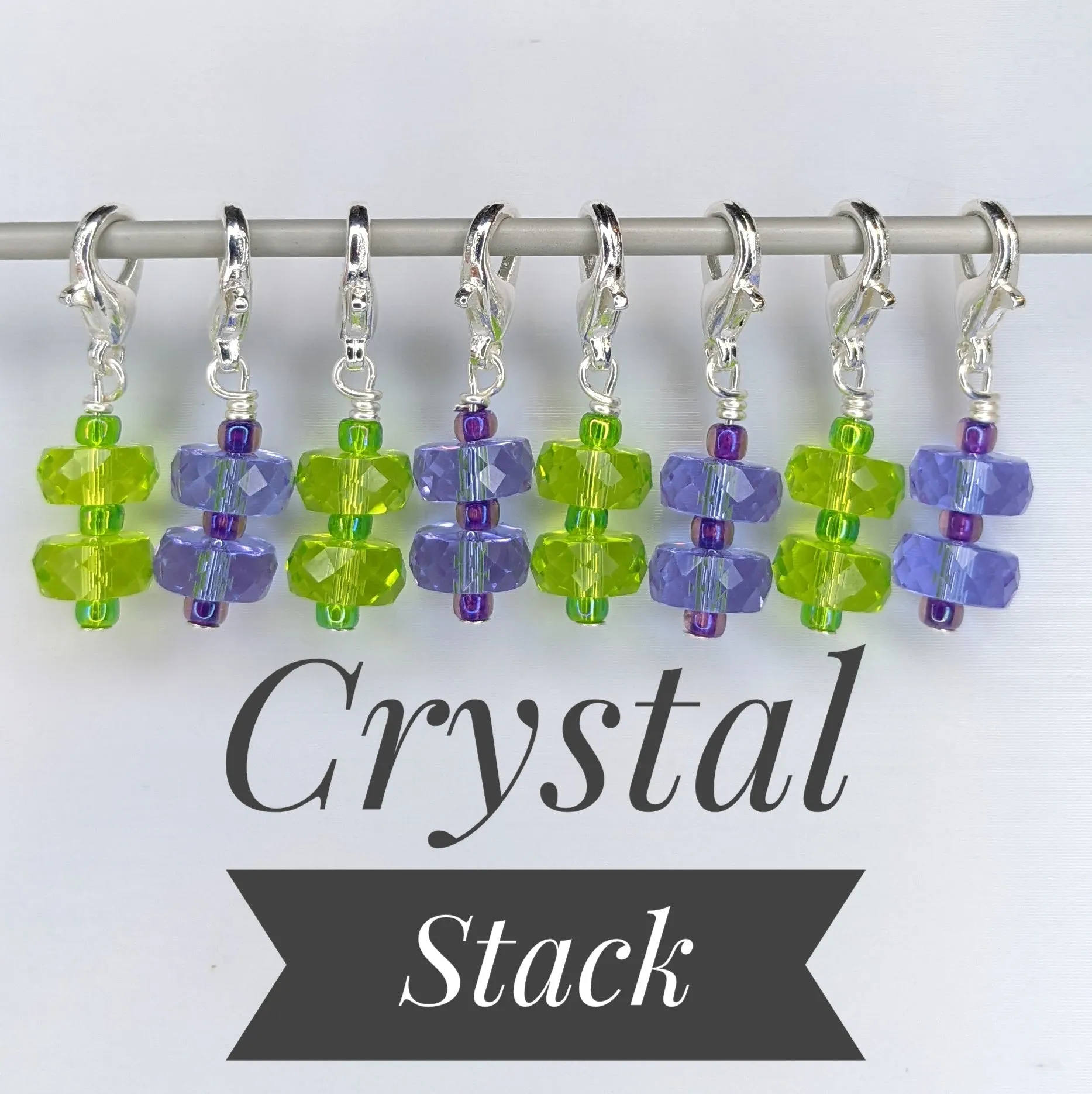 Simple Bead Stitch Markers: Lobster Claws