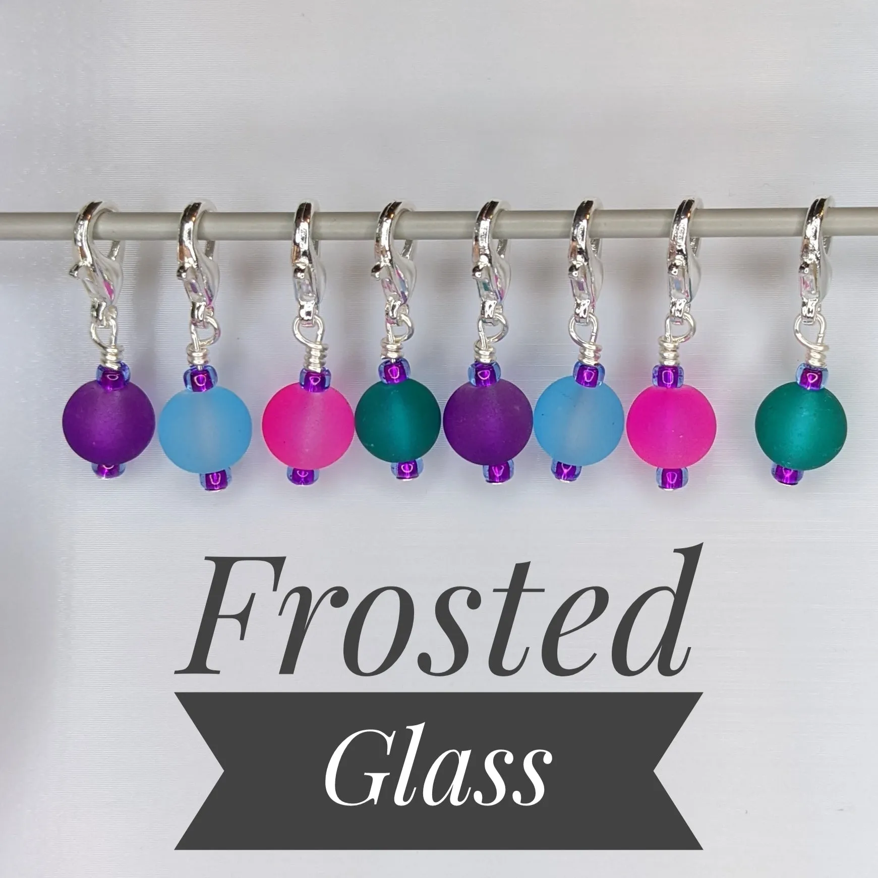 Simple Bead Stitch Markers: Lobster Claws