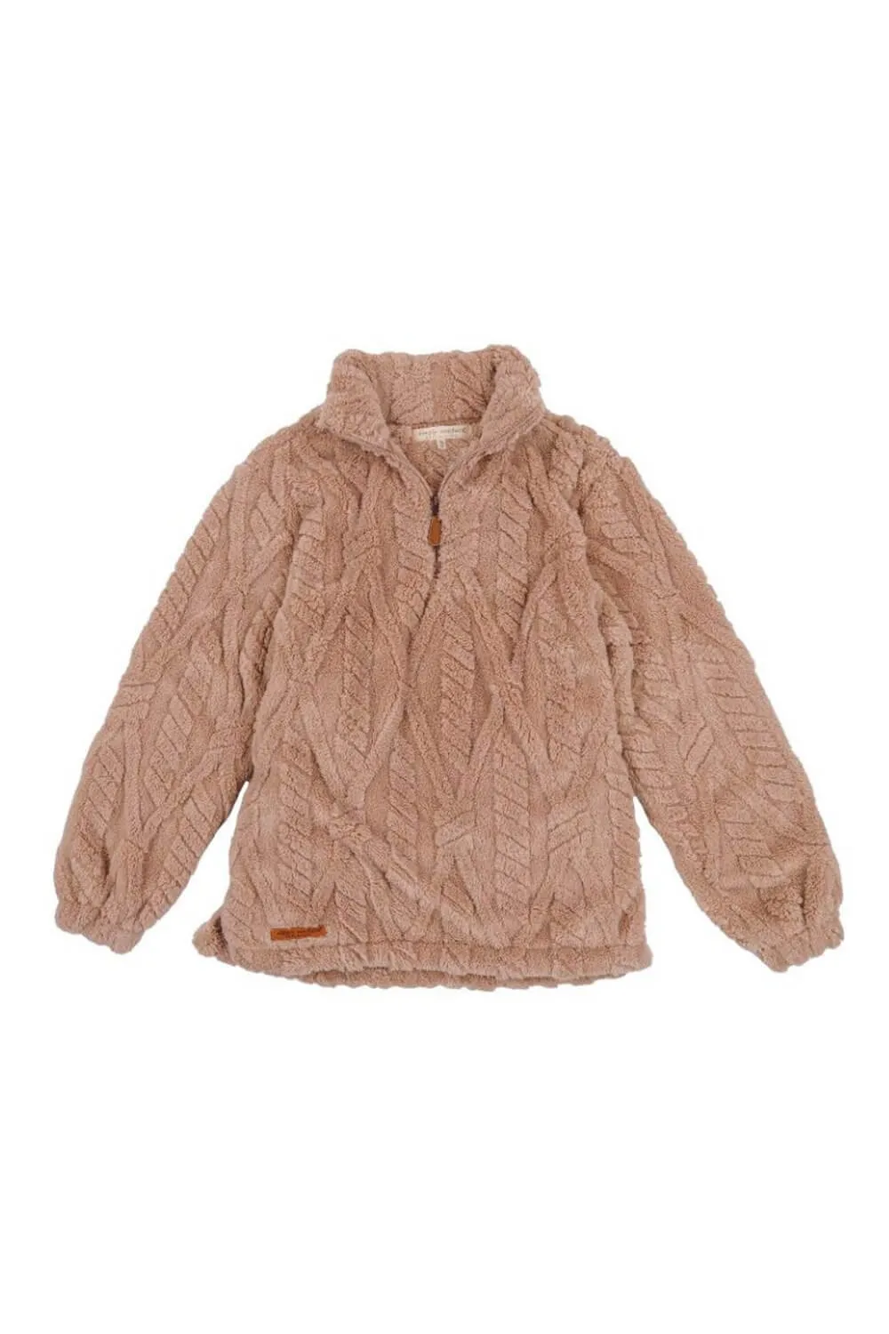Simply Southern Youth Kate 1/4 Zip Pullover for Girls in Desert | PP-0224-YTH-PULL-KATE-DESERT