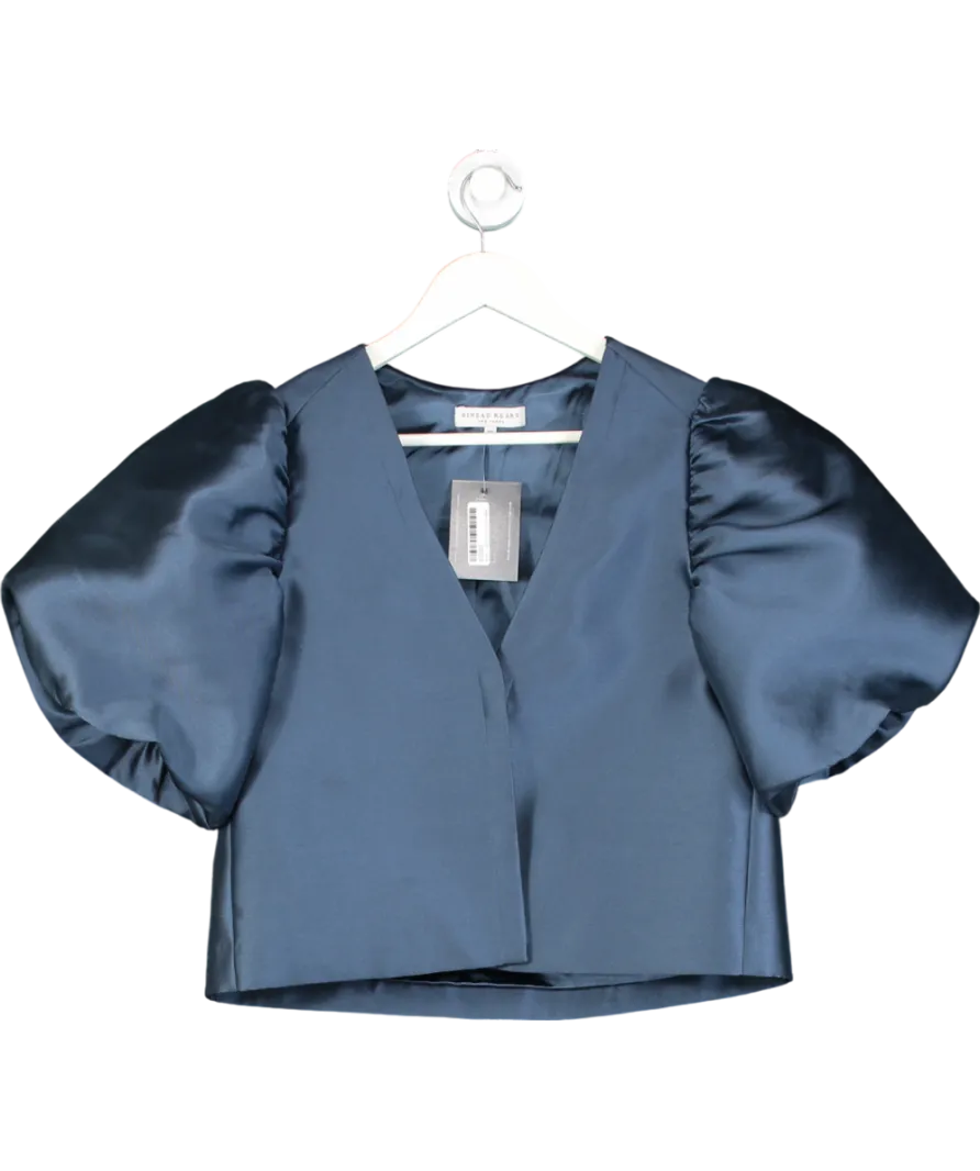 Sinead Keary Blue "The Aurora" - Puff Sleeve Jacket UK XS