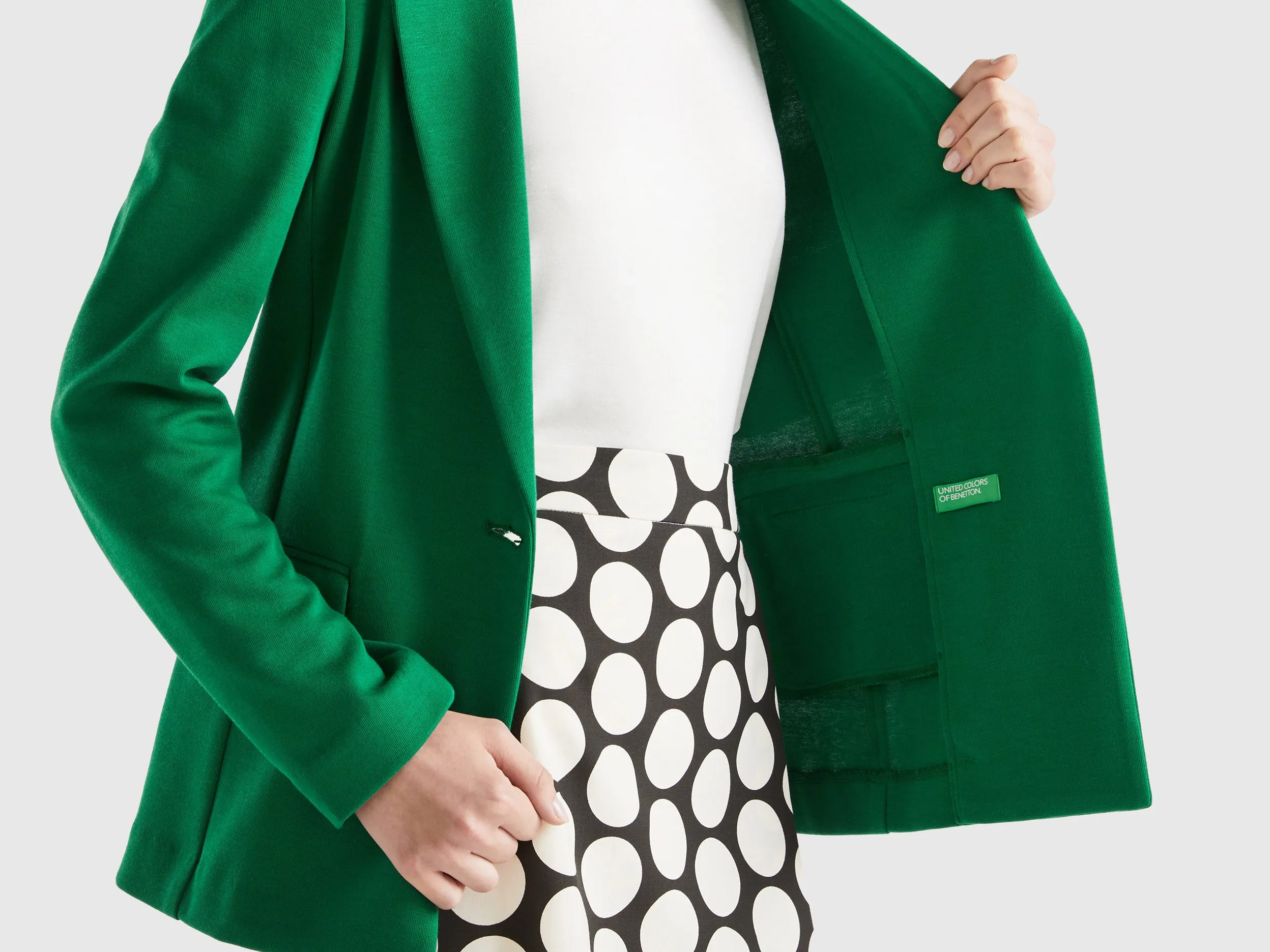 Slim Fit Button Down Solid Blazer