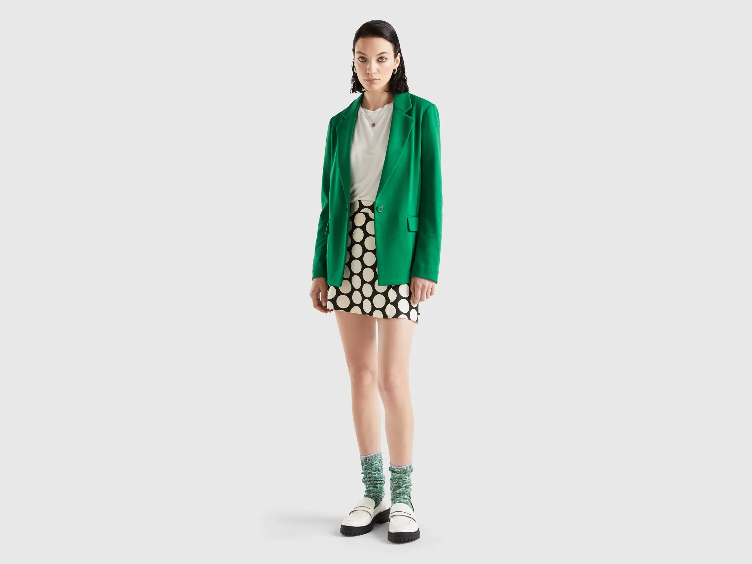 Slim Fit Button Down Solid Blazer