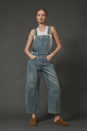 SLOUCHY RELAX FIT DENIM OVERALL
