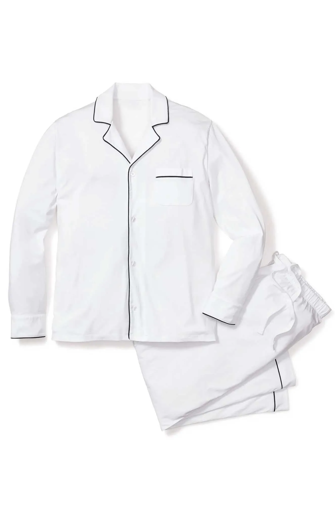 Sofa Safari | White Loungewear Set with Black Details | 100% Cotton