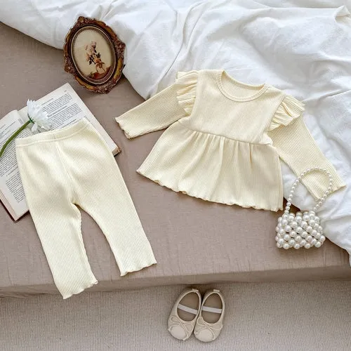 Soft Cotton Simple Style Clothing Sets Home Clothes