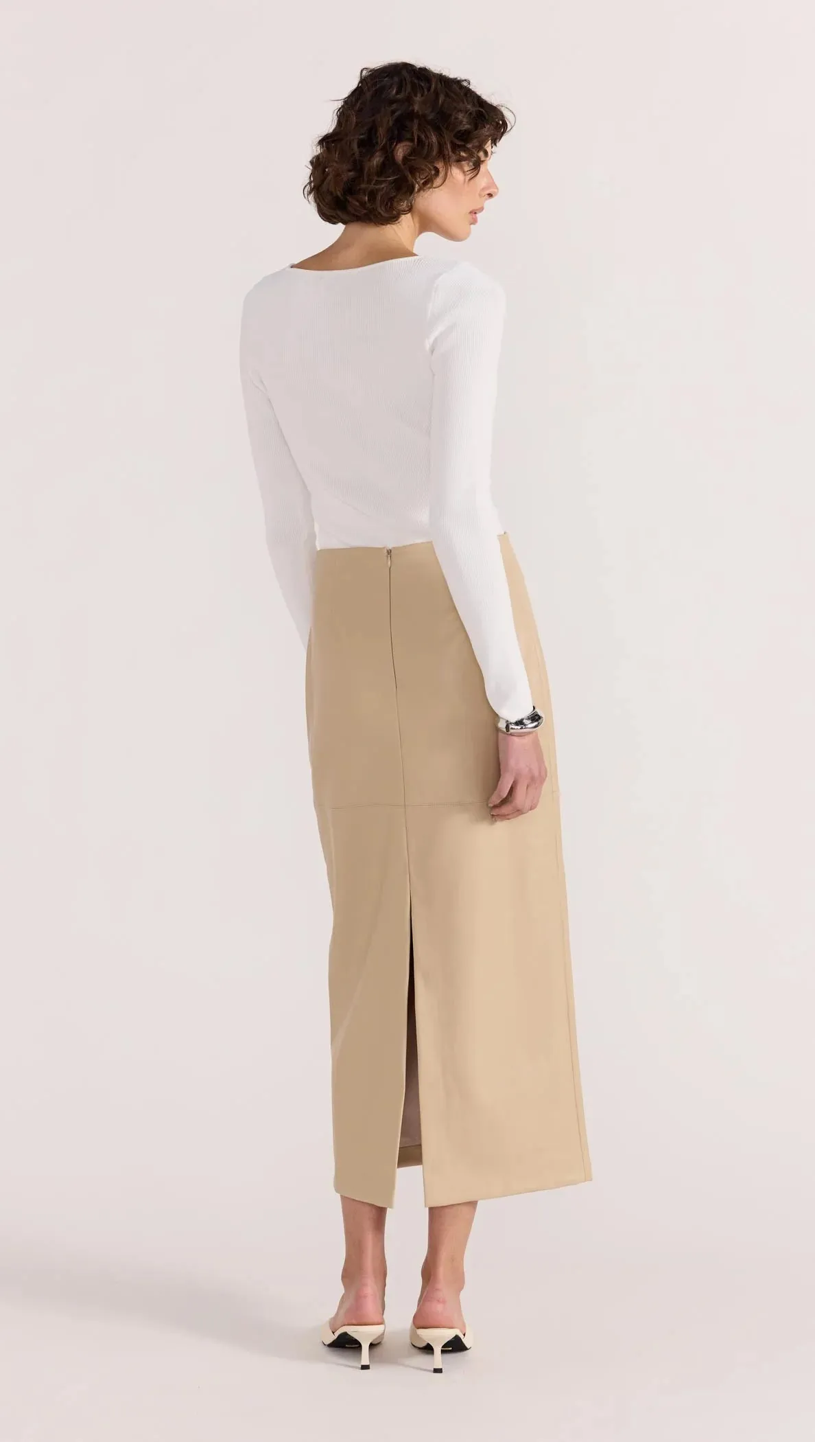 Staple The Label Nora Knit Top - White