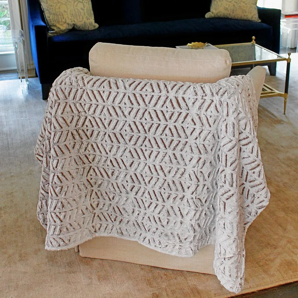 Stavanger Double Texture Sherpa Blanket by Nordic Fleece