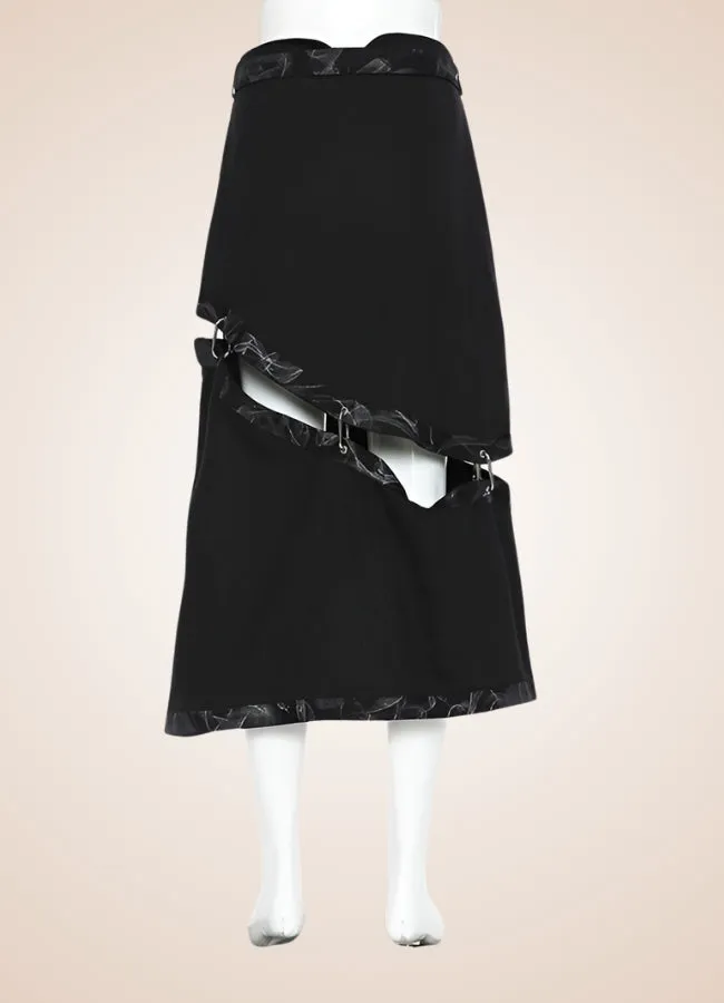 Steampunk Patched Skirt