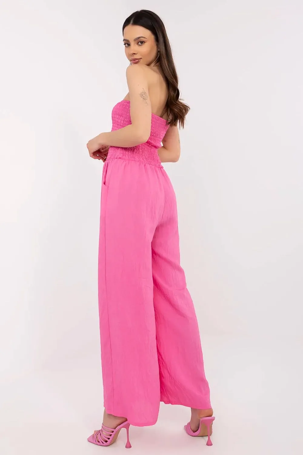 Stylish Spanish neck soft viscose jumpsuit