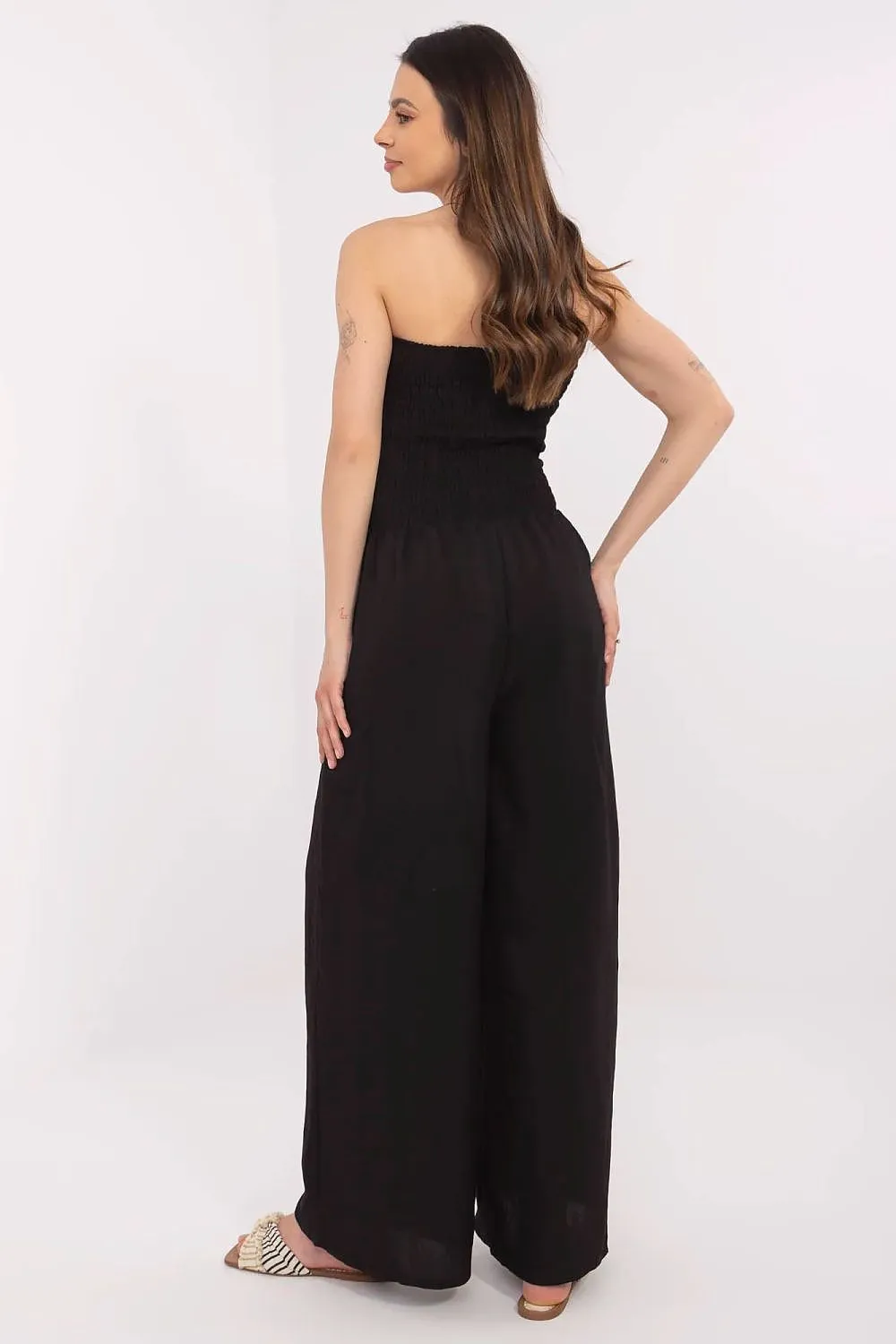 Stylish Spanish neck soft viscose jumpsuit